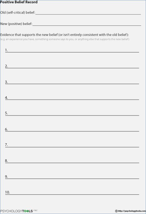 Mental Health Worksheets Pdf â Careless Me